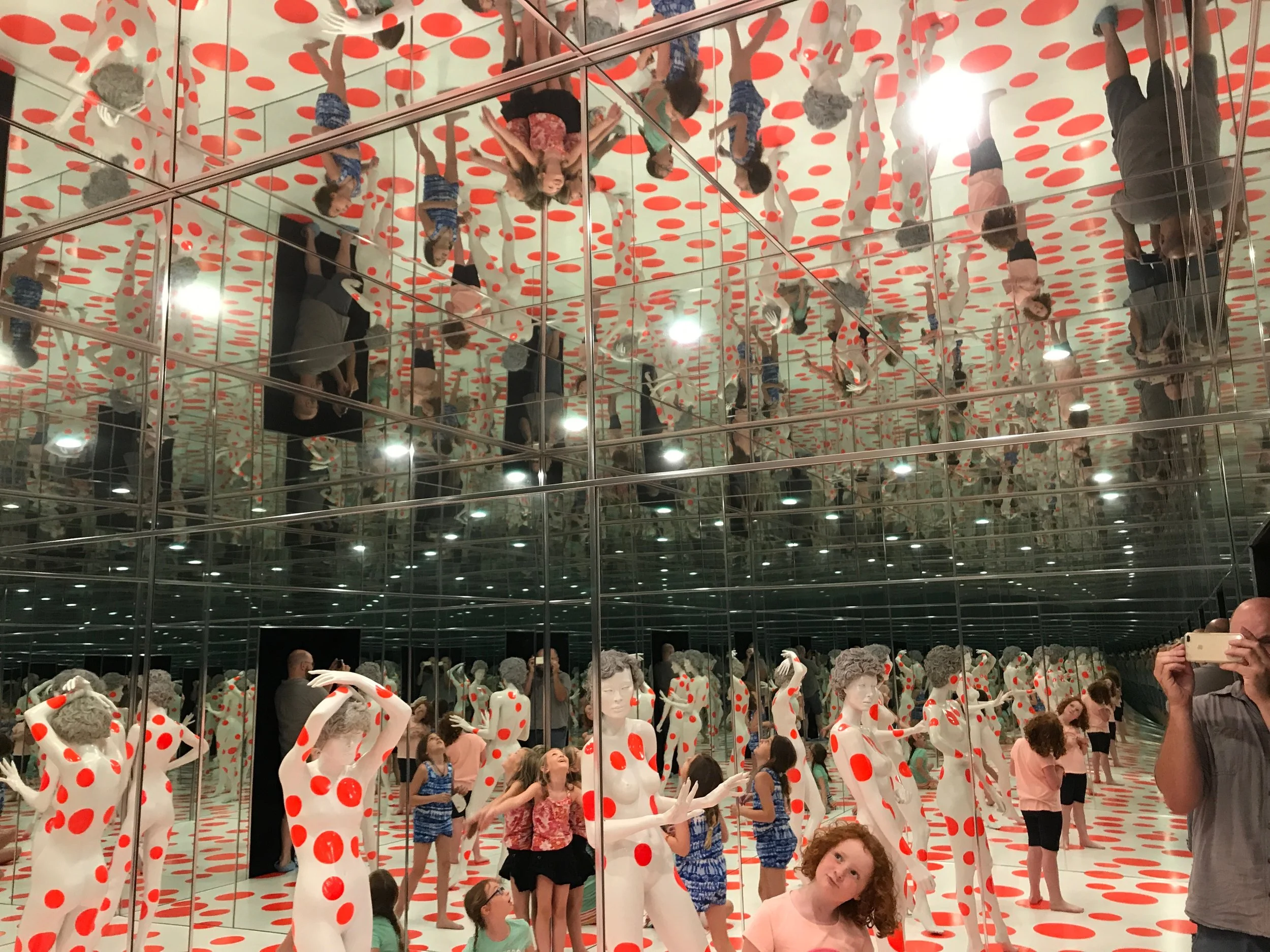 Visiting Yayoi Kusama's "Repetitive Vision" for inspiration