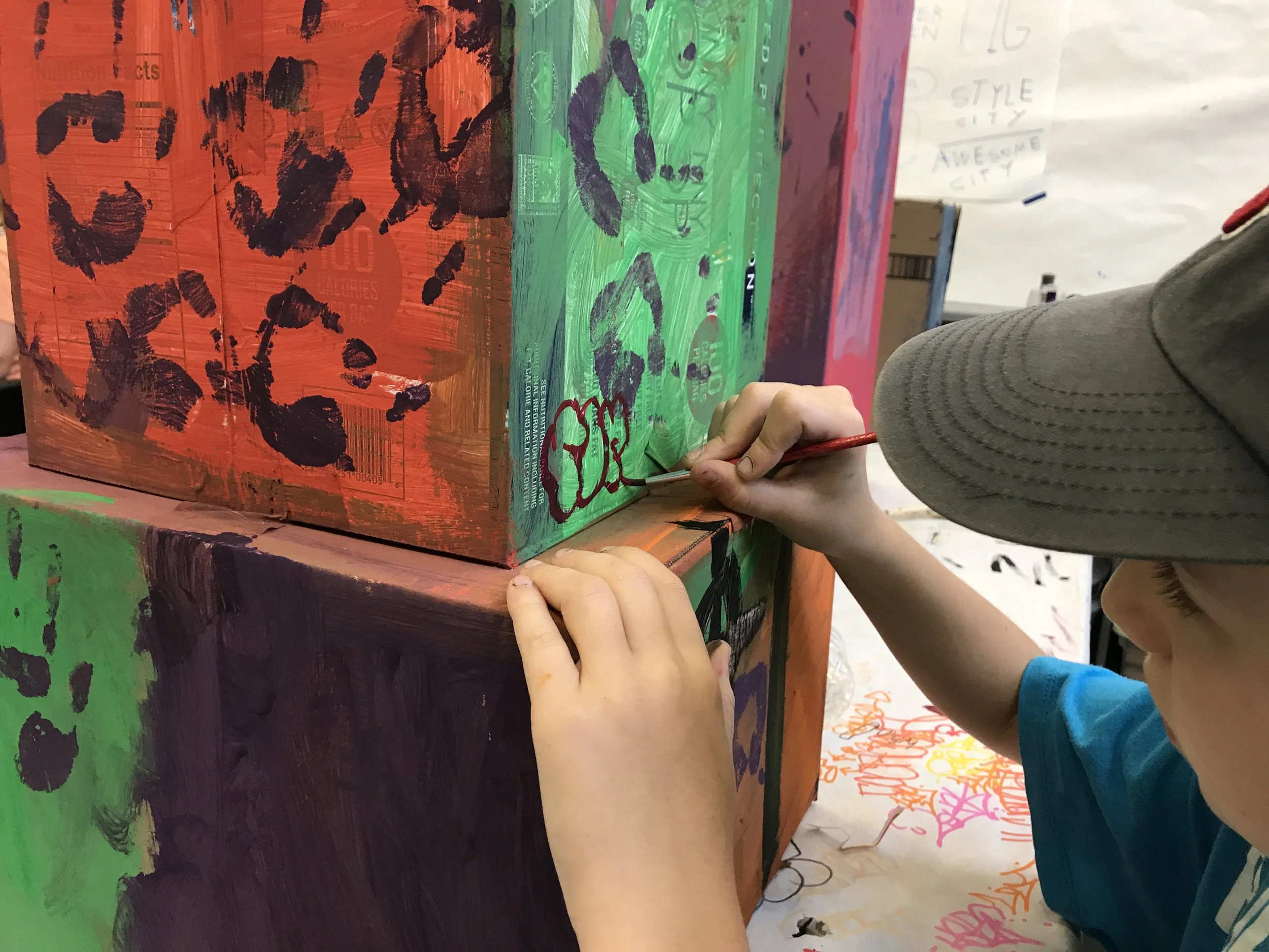Adding a tag to the side of a structure