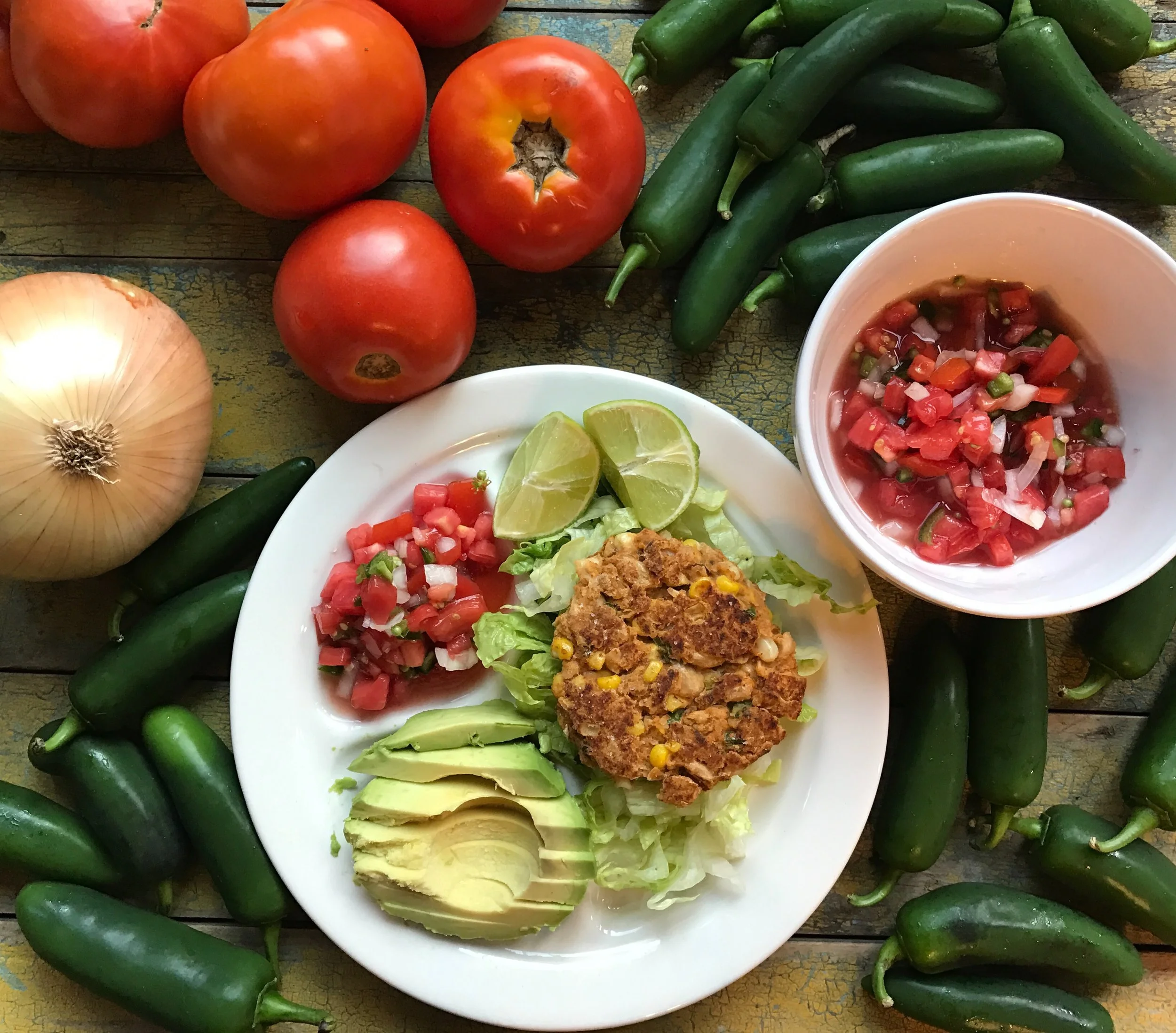      

 
   Pico de Gallo     Pico de gallo also known as salsa Fresca is a fresh salsa made with tomatoes, onion, cilantro, jalapeños, salt, and fresh lime juice. It is so simple and so good! It may be my new favorite food. &nbsp;It's the perfect to
