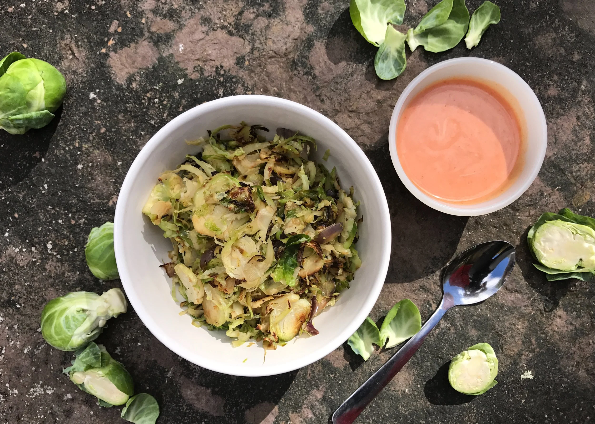      

 
   Pan Seared Brussels Sprouts with Secret Sauce     Yay! It's Brussels sprout season! Who doesn't love Brussels sprouts? I think even as a kid I loved them. They're just so cute and tasty. Of course they were probably boiled and dripping in