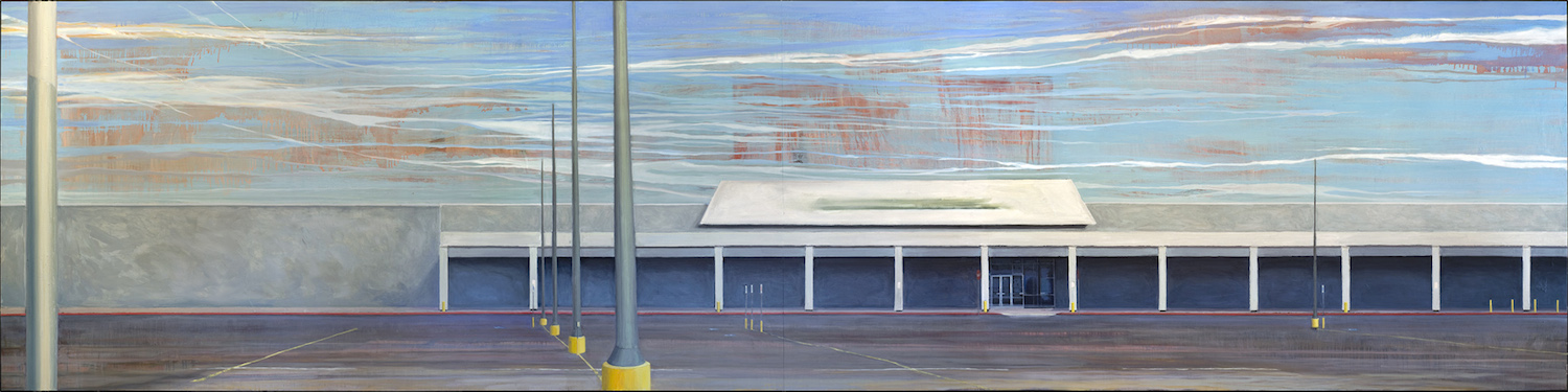 Cloister 48 x 192 inches oil on panel (2014) 