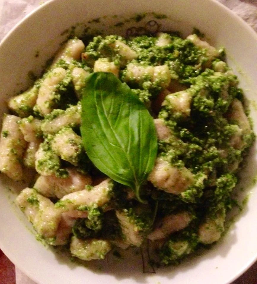 Homemade gnocchi & Rocket pesto