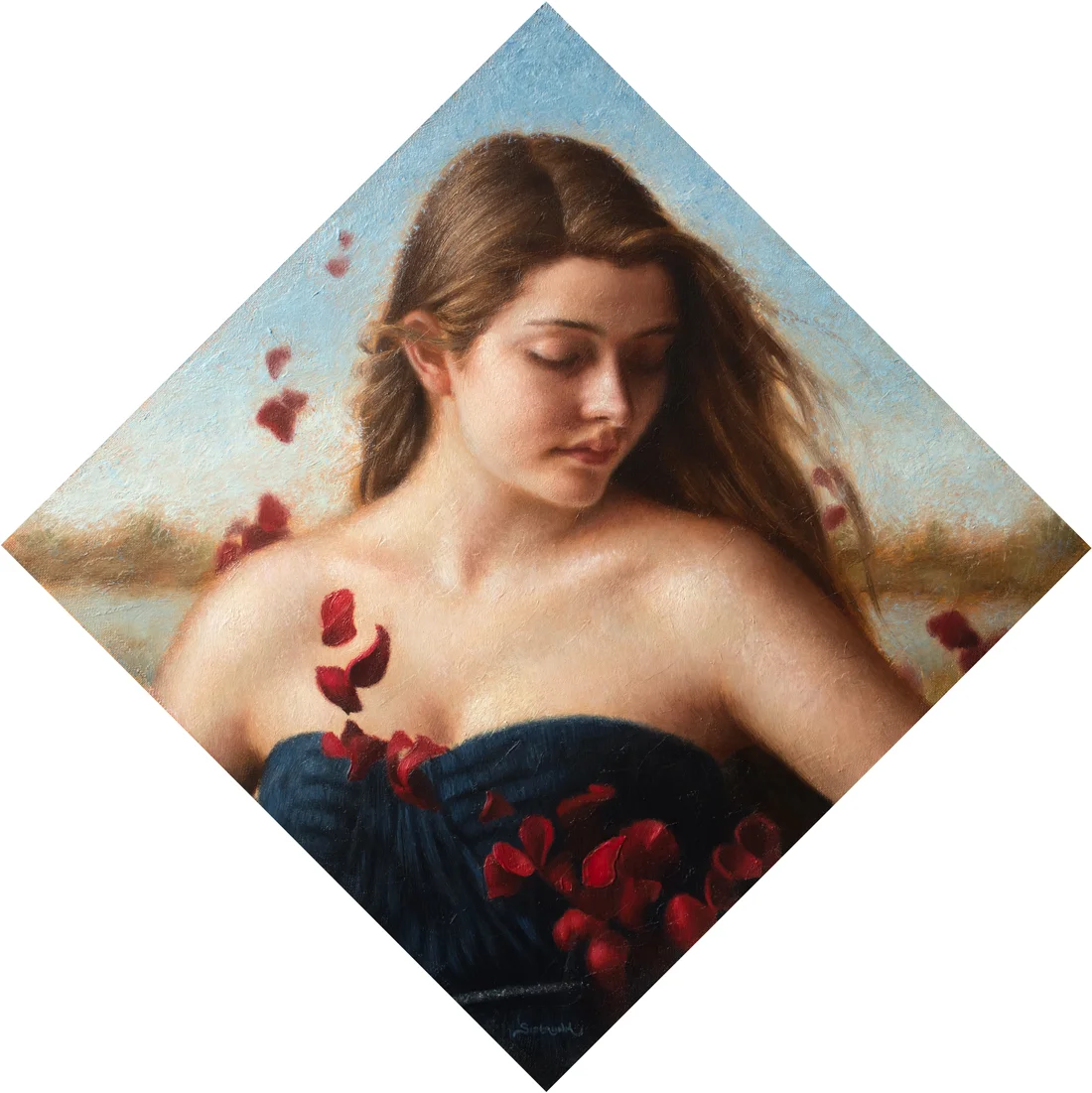 Summer Love "Love is to the heart what the summer is to the farmer's year; it brings to harvest all the loveliest flowers of the soul." - Anonymous 12"x12" Oil on Panel