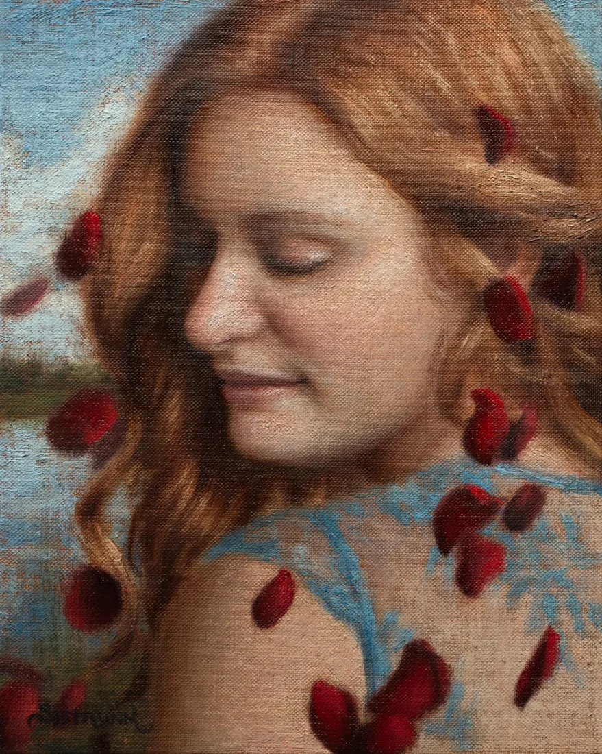 WhisperI have a secret! Can you keep it?8"x10" Oil on Panel