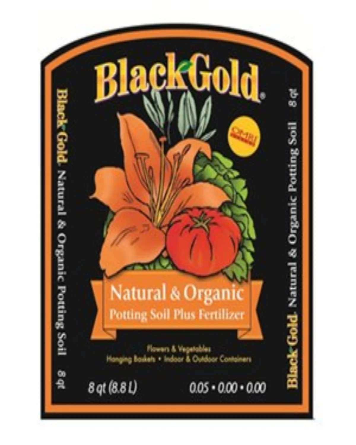 BlackGold Natural & Organic Potting Soil Plus Fertilizer
