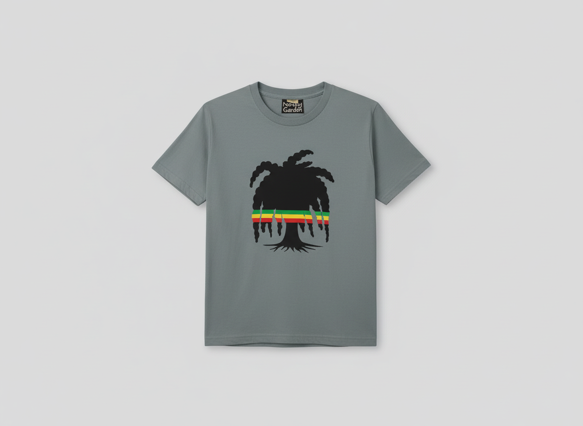 Natty Garden Kids Short Sleeve T-Shirt - Light Grey