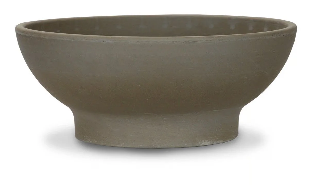 12.5" Dark Umbra Clay Low Bowl