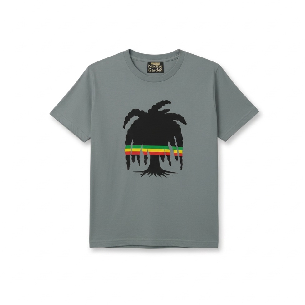 Natty Garden Kids Short Sleeve T-Shirt - Light Gray