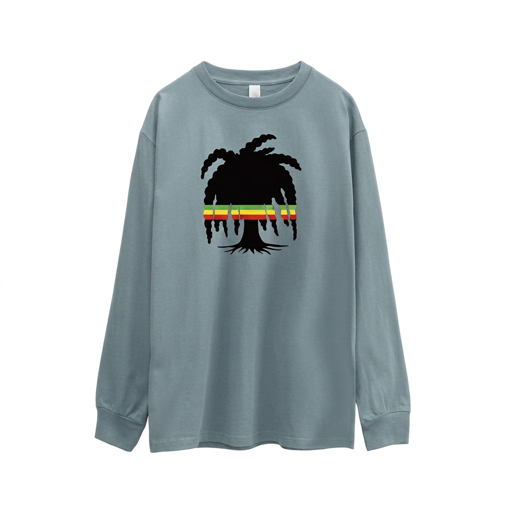 Natty Garden Kids Long Sleeve Tee – Sage Palm