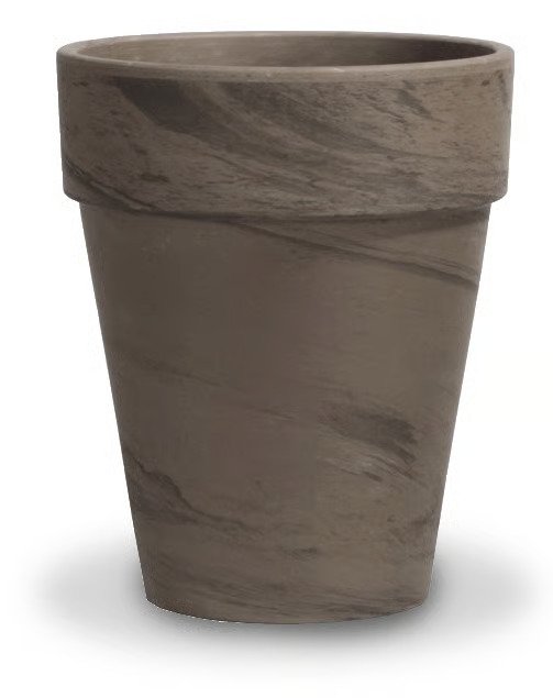12.25" Dark Basalt Clay Rose Pot XL