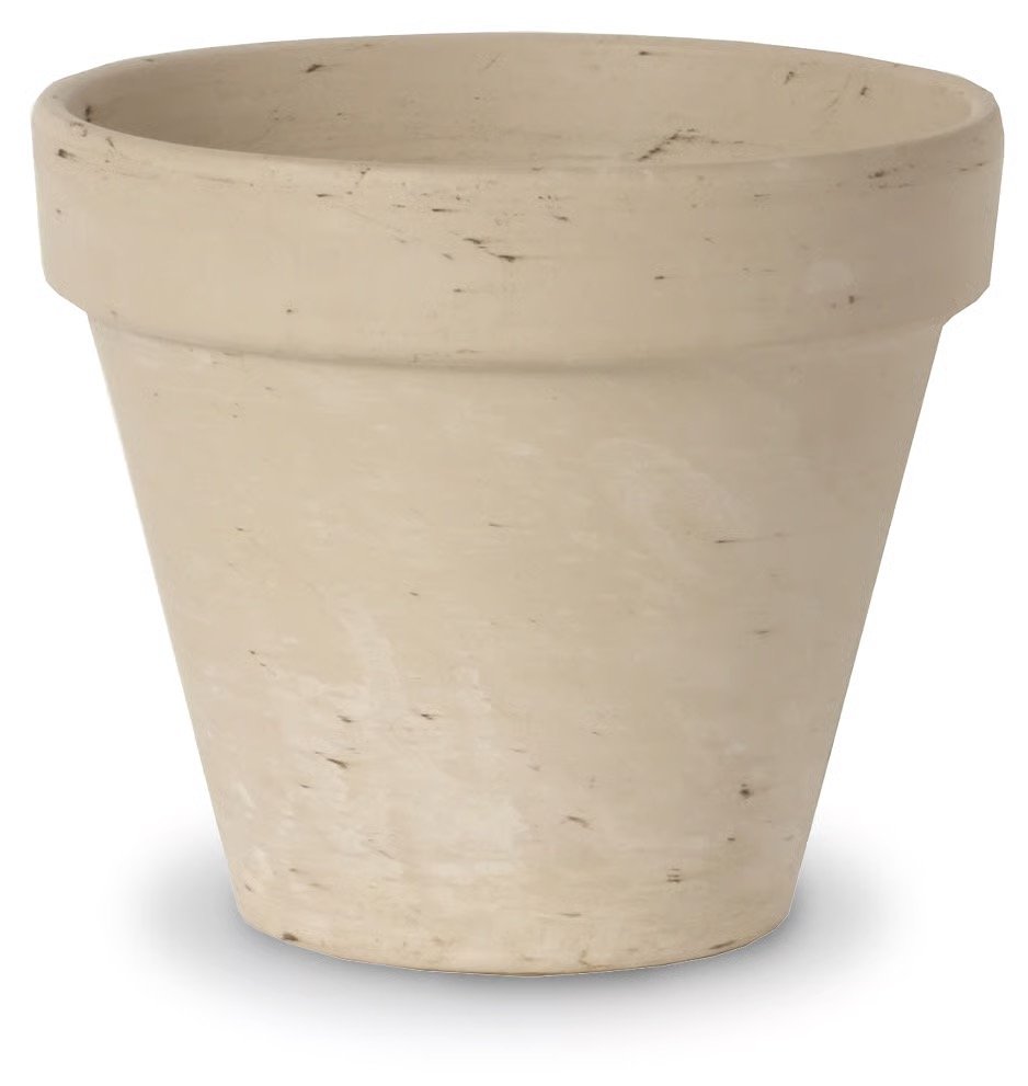 White Granite Clay Standard Pot