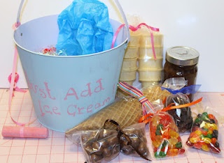 A tin pail would be a great container to hold all of your ingredients.