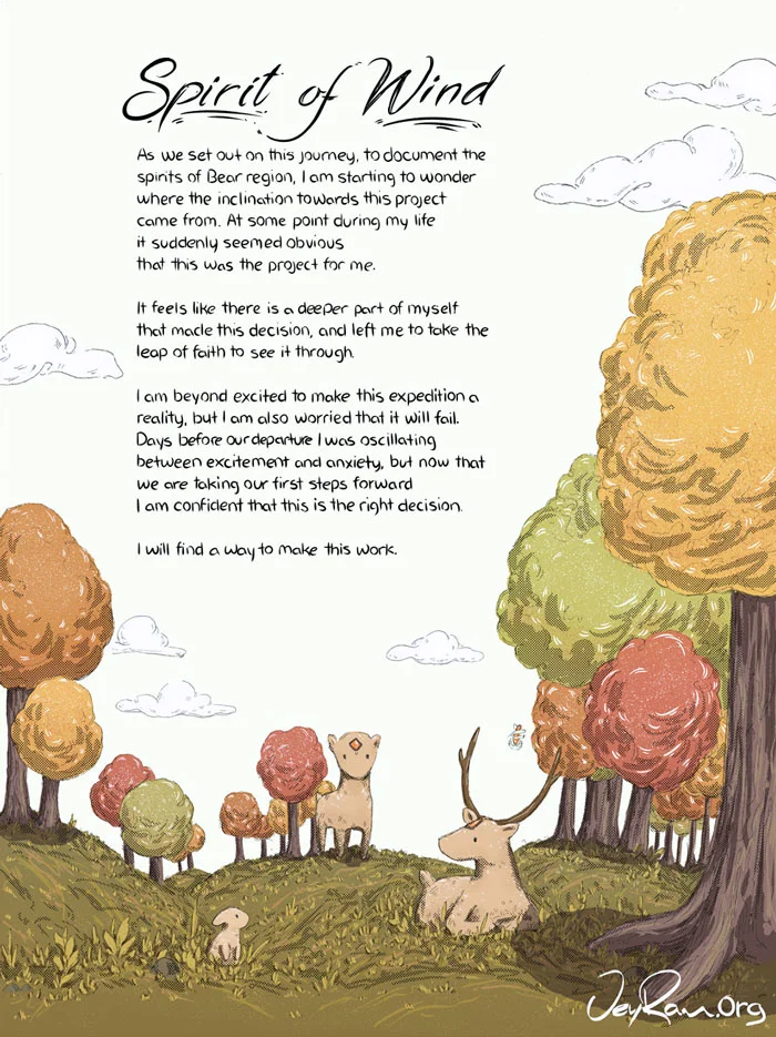 As we set out on this journey, to document the spirits of Bear region, I am starting to wonder where the inclination towards this project came from. At some point during my life it suddenly seemed obvious that this was the project for me. It feels l…