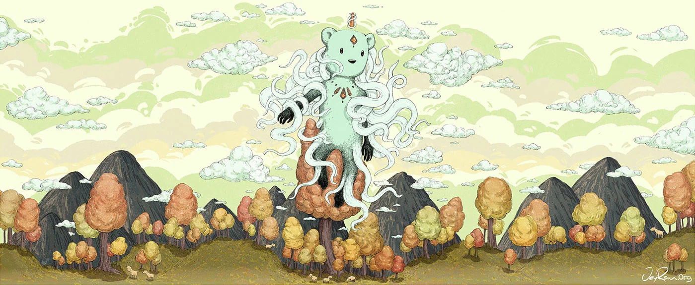 Spirit of Wind : Bear by JeyRam Fantasy Illustration