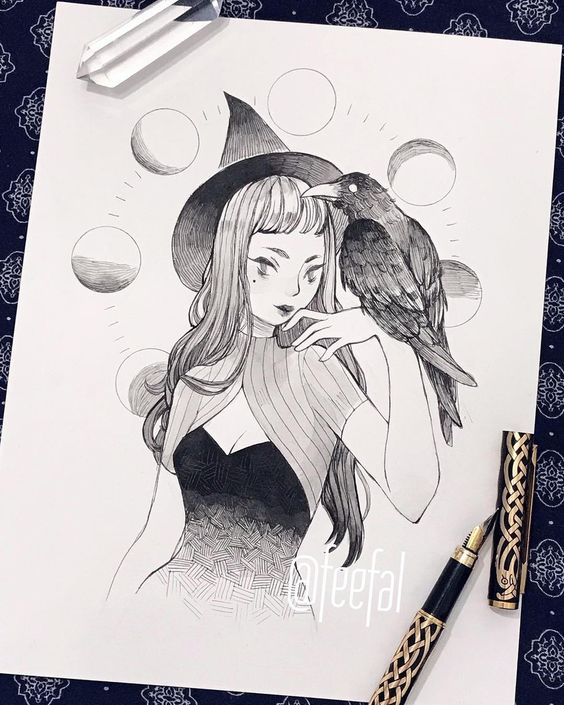 Inktober Art Inspiration &amp; Ideas by Feefal