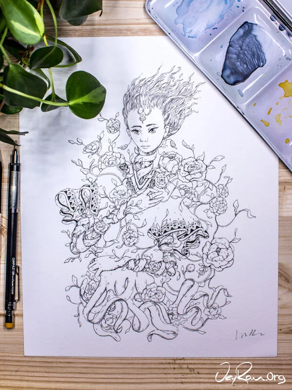 Coat - Inktober 2019 Ballpoint Pen Art by JeyRam. #inktober #inkart #originalart #inktober2019