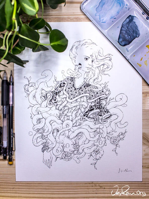 Pattern - Inktober 2019 Ballpoint Pen Art by JeyRam. #inktober #inkart #originalart #inktober2019