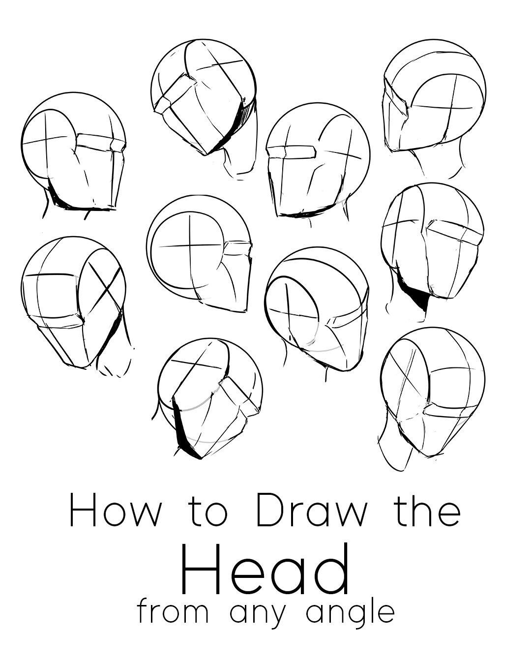 Learn how to Draw a Head step by step