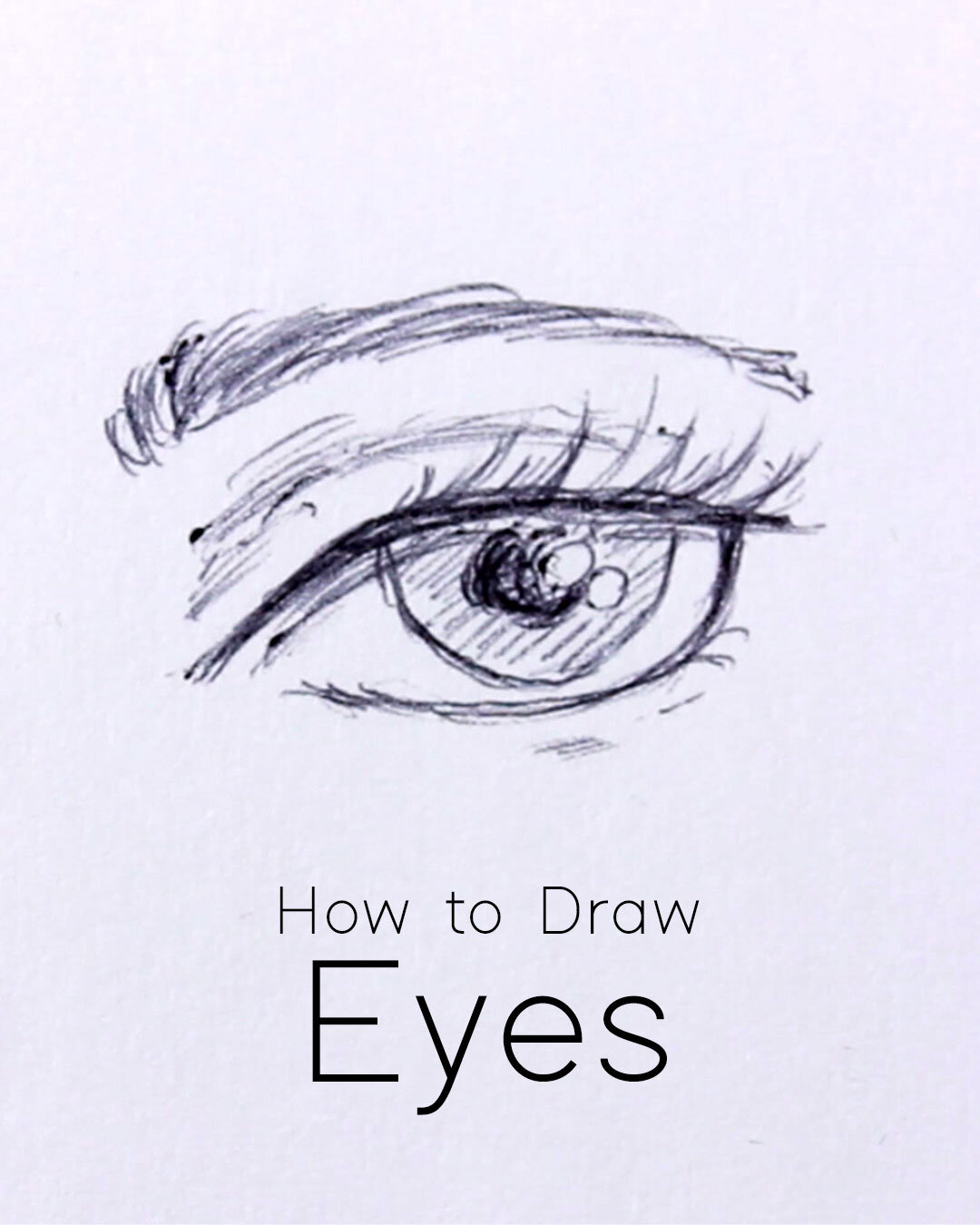 How to Draw the Eyes: Step by Step for Beginners + Free Printable PDF #eye #eyes #drawing #howtodraw #tutorial #art