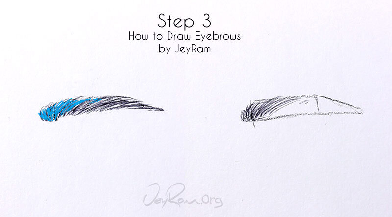 how to draw eyebrows art