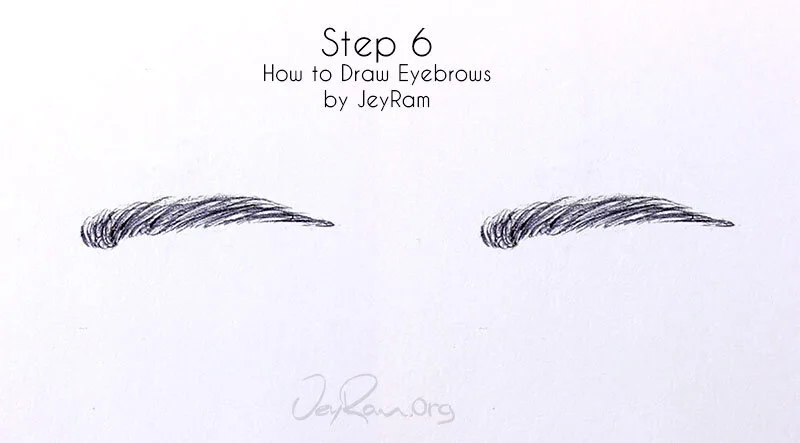 How To Draw Eyebrows Step By Step Tutorial Easy Jeyram Art