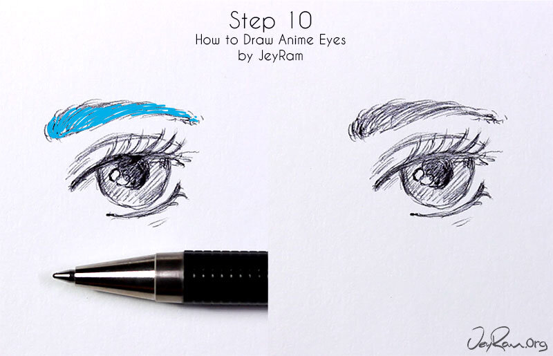 How To Draw Anime Eyes : A Step By Step Drawing Book For Learn How