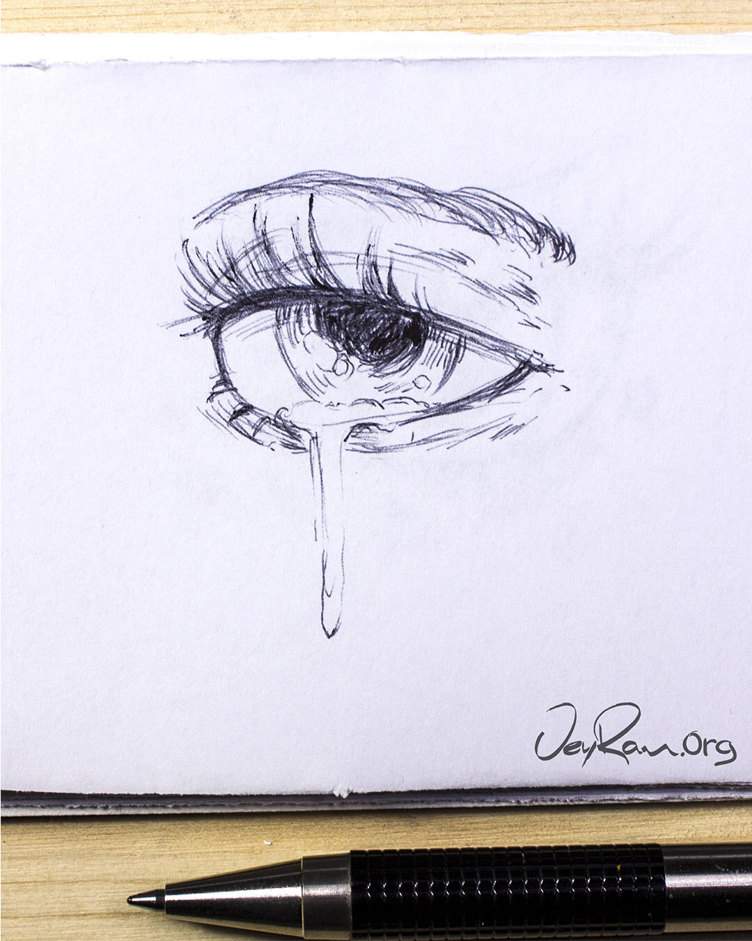 Ballpoint pen drawing of an eye. #chaseroflight #nawden #p… | Flickr
