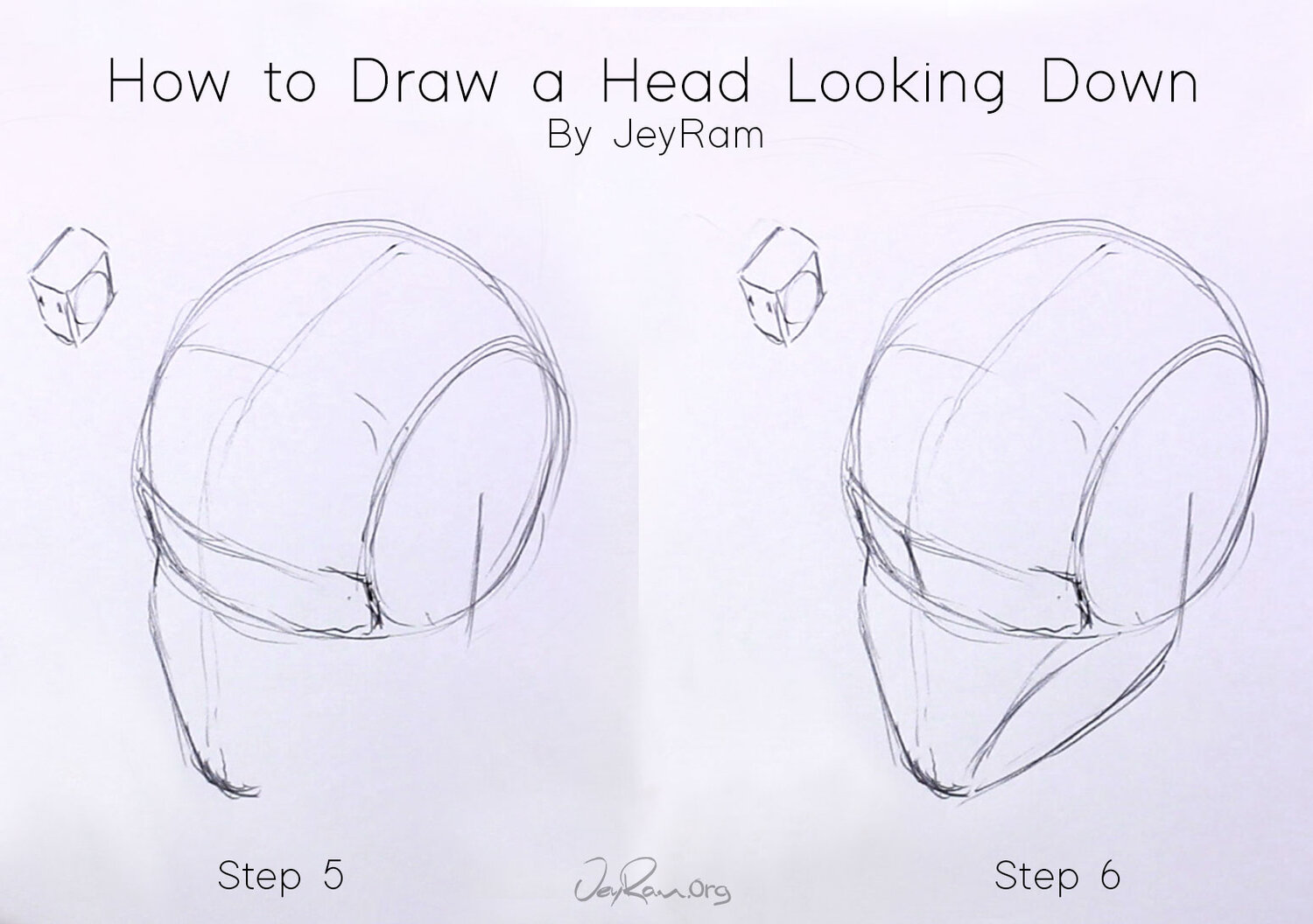 How To Draw A Head Looking Down Jeyram Anime Drawings