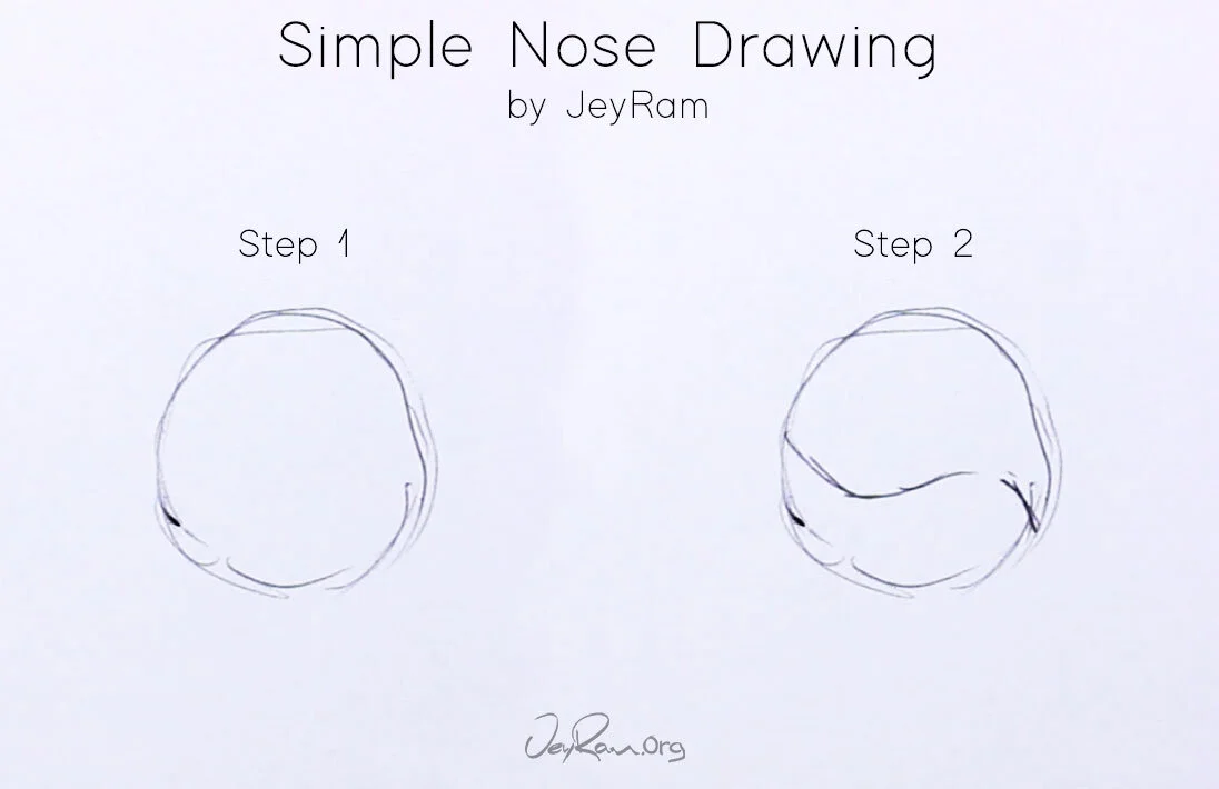 How To Draw A Nose From An Angle Jeyram Art Here is a very simple step by step tutorial on how to draw a nose from the front view. how to draw a nose from an angle