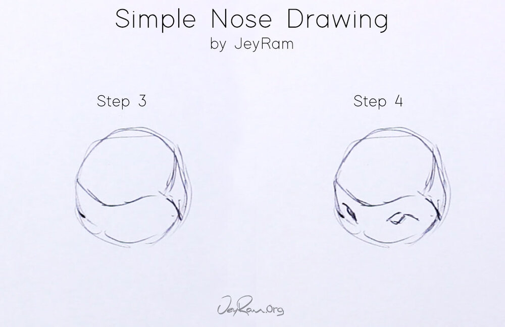 How To Draw A Nose Step By Step