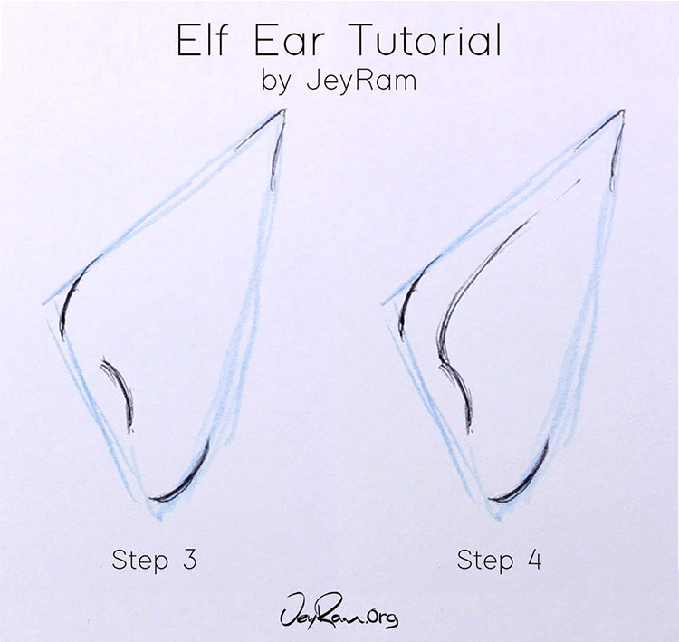 picture How To Draw Elf Ears Step By Step how to draw an elf ear jeyram