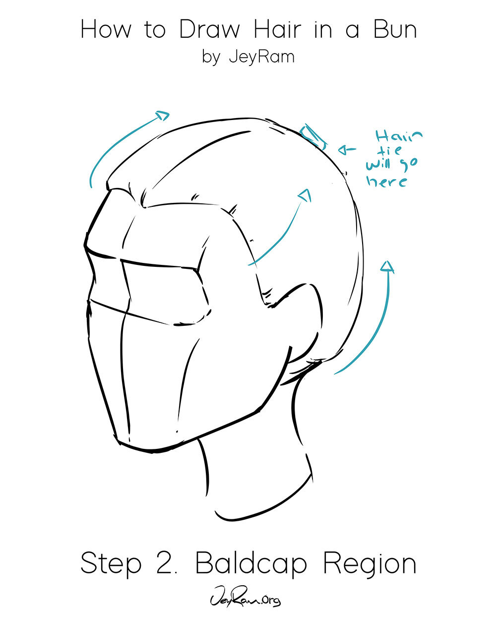 How to Draw Hair in a Bun: Easy Tutorial for Beginners - JeyRam Spiritual  Art