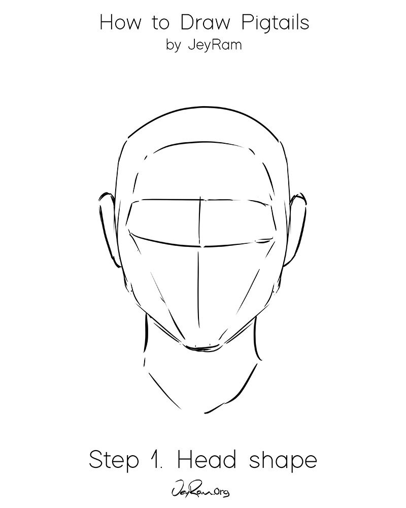 How to Draw Hair in Pigtails: Step by Step Tutorial for Beginners