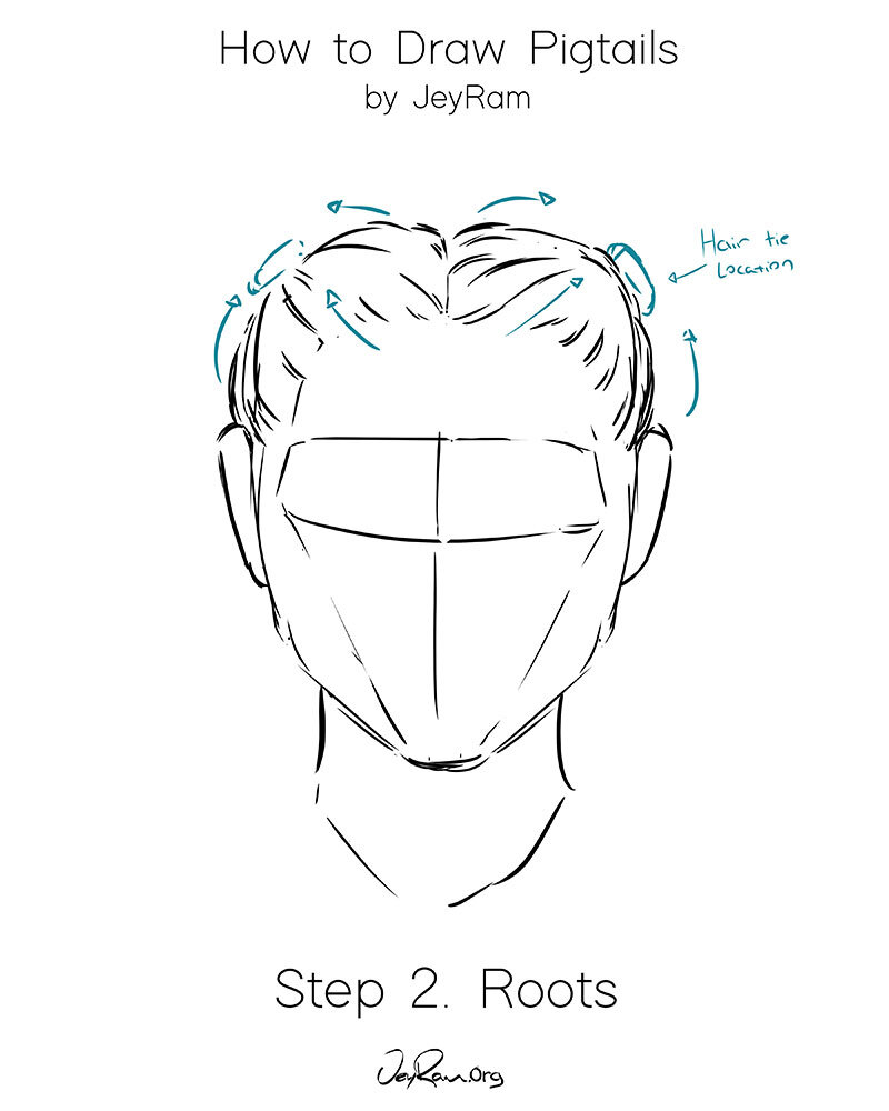 Step 2 How to Draw Anime / Manga Hair Sytles with Drawing