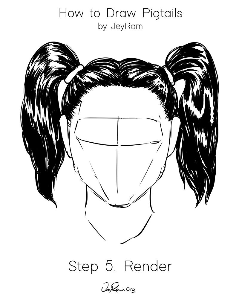 Step 1 How to Draw Anime / Manga Hair Sytles with Drawing Tutorials - How  to Draw Step by Step Drawing Tutorials