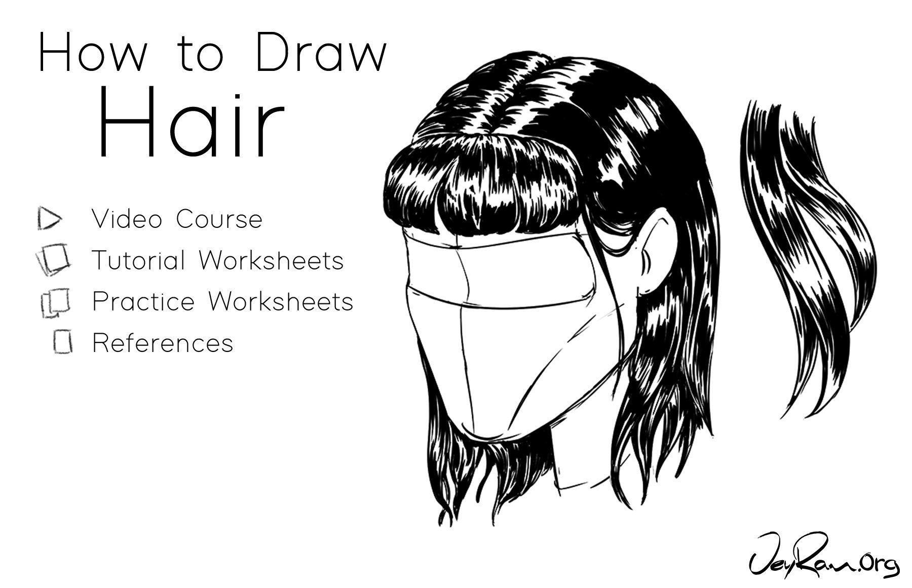 Tips on Drawing Hair, Tutorials