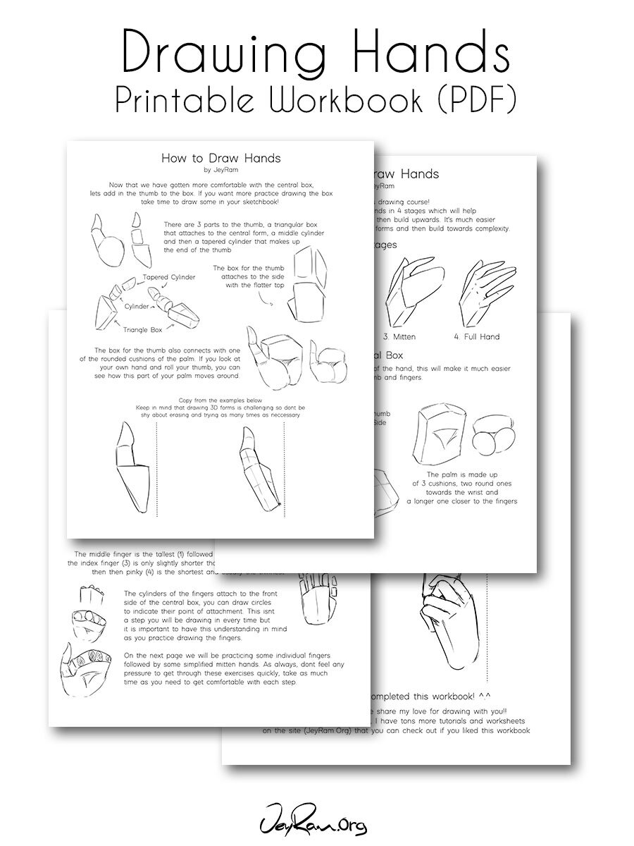 Hand-Drawn Boxes  How to draw hands, Pencil drawing images