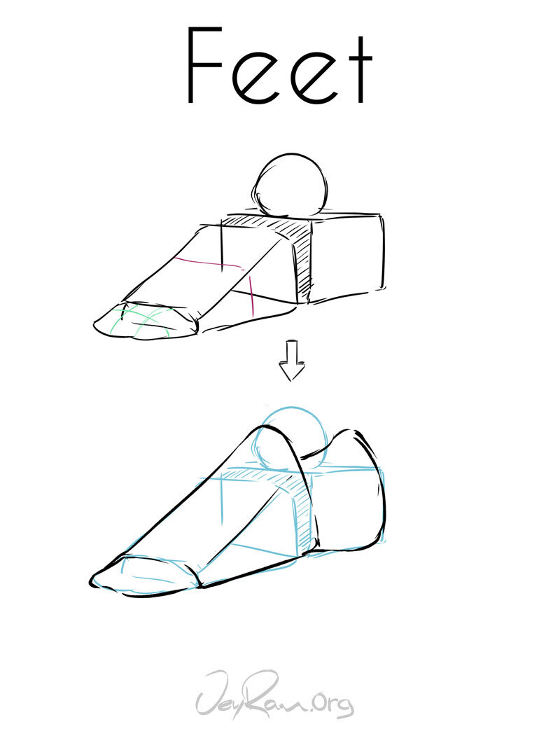 How to Draw Feet: Art Tutorial by JeyRam #art #drawing #tutorial