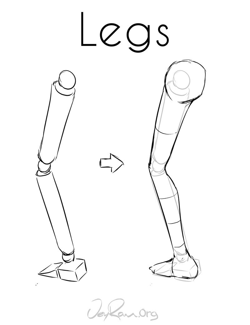 How to Draw the Legs: Art Tutorial by JeyRam #art #drawing #tutorial