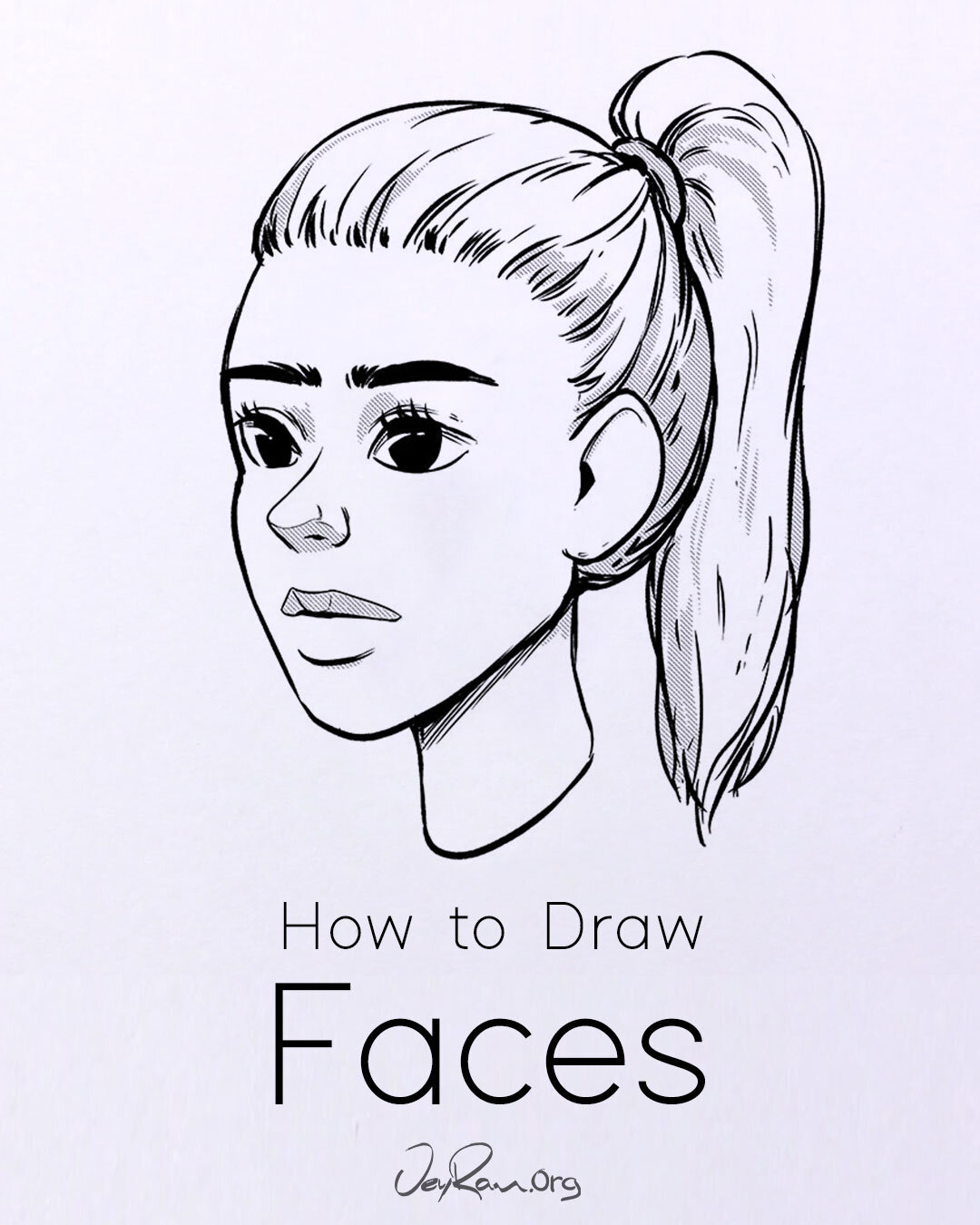 How To Draw An Easy Face, Step by Step, Drawing Guide, by Dawn - DragoArt