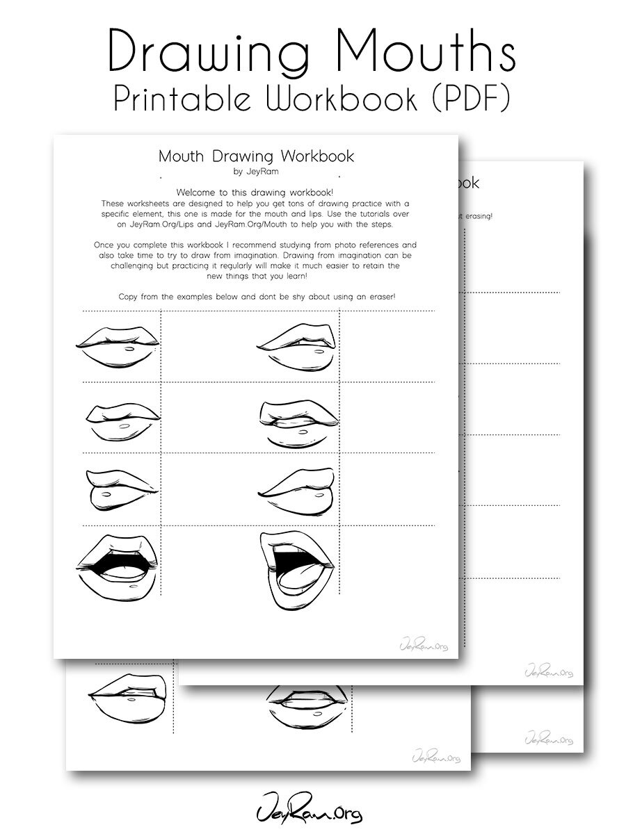 👀 Body parts 👀  Mouth drawing, Lips drawing, Drawing tutorial