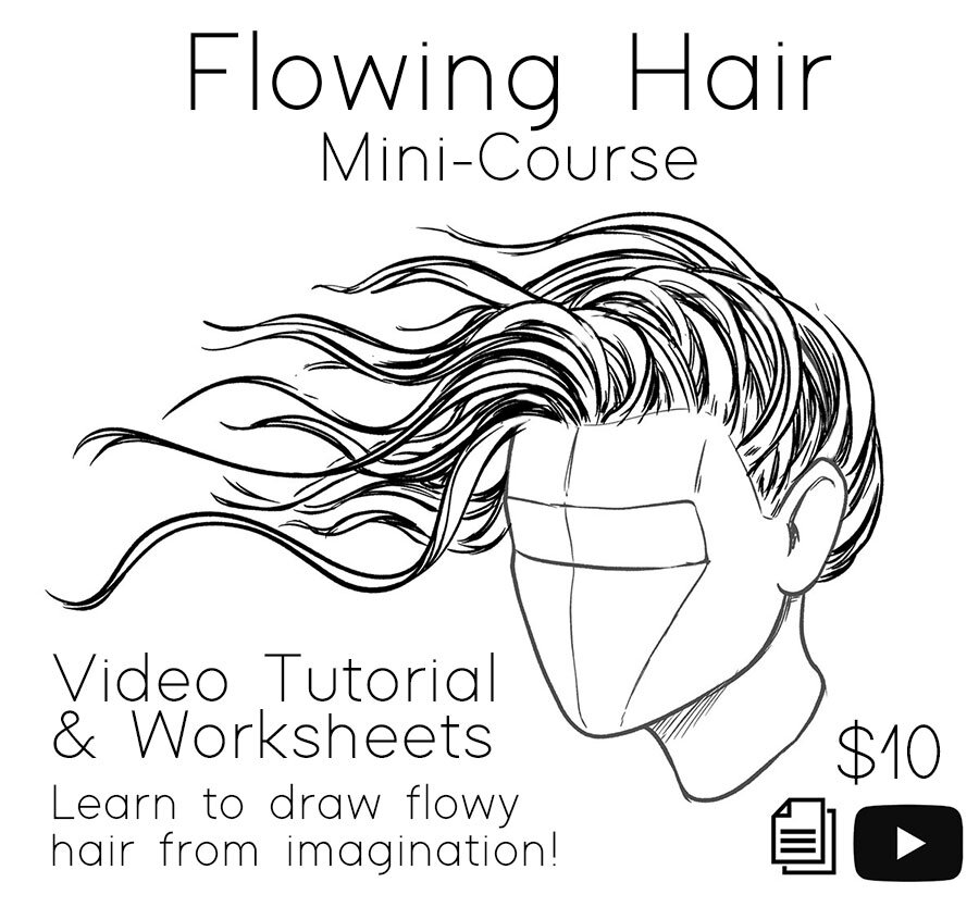 How to Draw Hair in a Ponytail: Easy Tutorial for Beginners - JeyRam  Drawing Tutorials