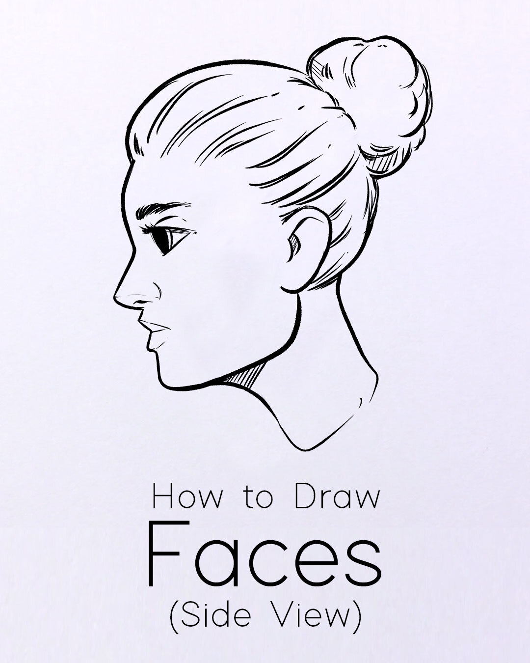 How to Draw Faces: Side View Free Worksheet & Tutorial