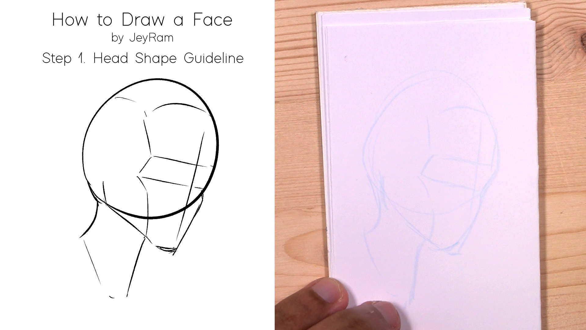 How To Draw A Face In 8 Easy Steps With Pictures Videos Jeyram Art To make it easy to digest, i split the tutorial up into 3 parts: how to draw a face in 8 easy steps