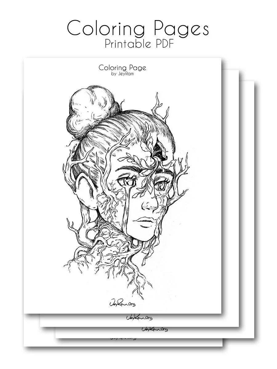Download Printable Coloring Pages Growth Series 2 Pdf Jeyram Art