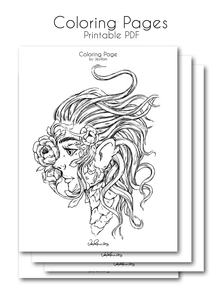 Printable Coloring Pages   Growth Series 20 PDF   JeyRam Spiritual Art