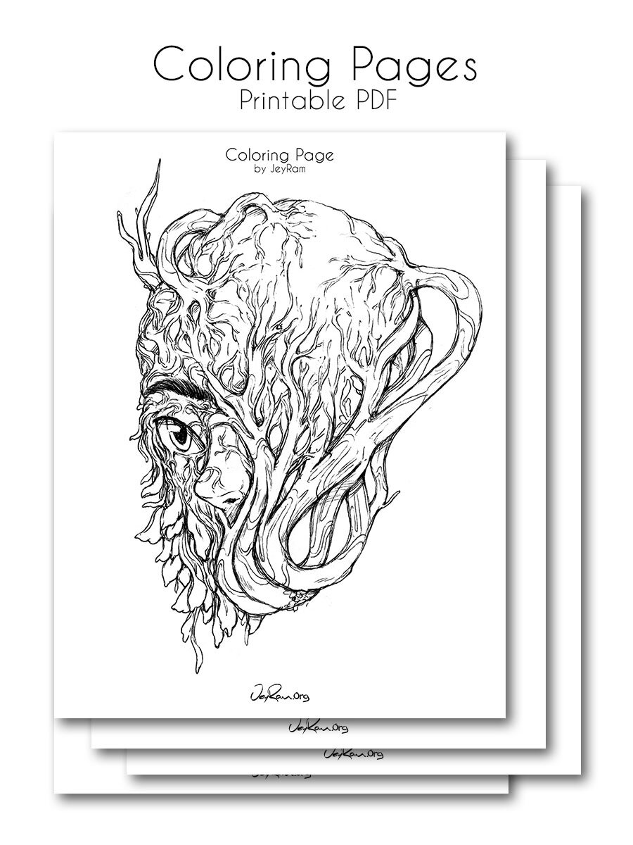Download Printable Coloring Pages Growth Series 3 Pdf Jeyram Art