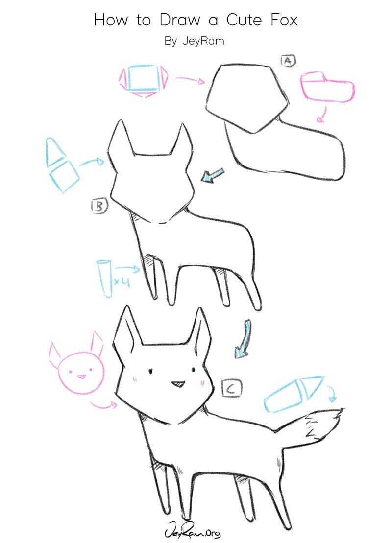 How to Draw a Cute Fox - Easy Step by Step Tutorial for Beginners ...