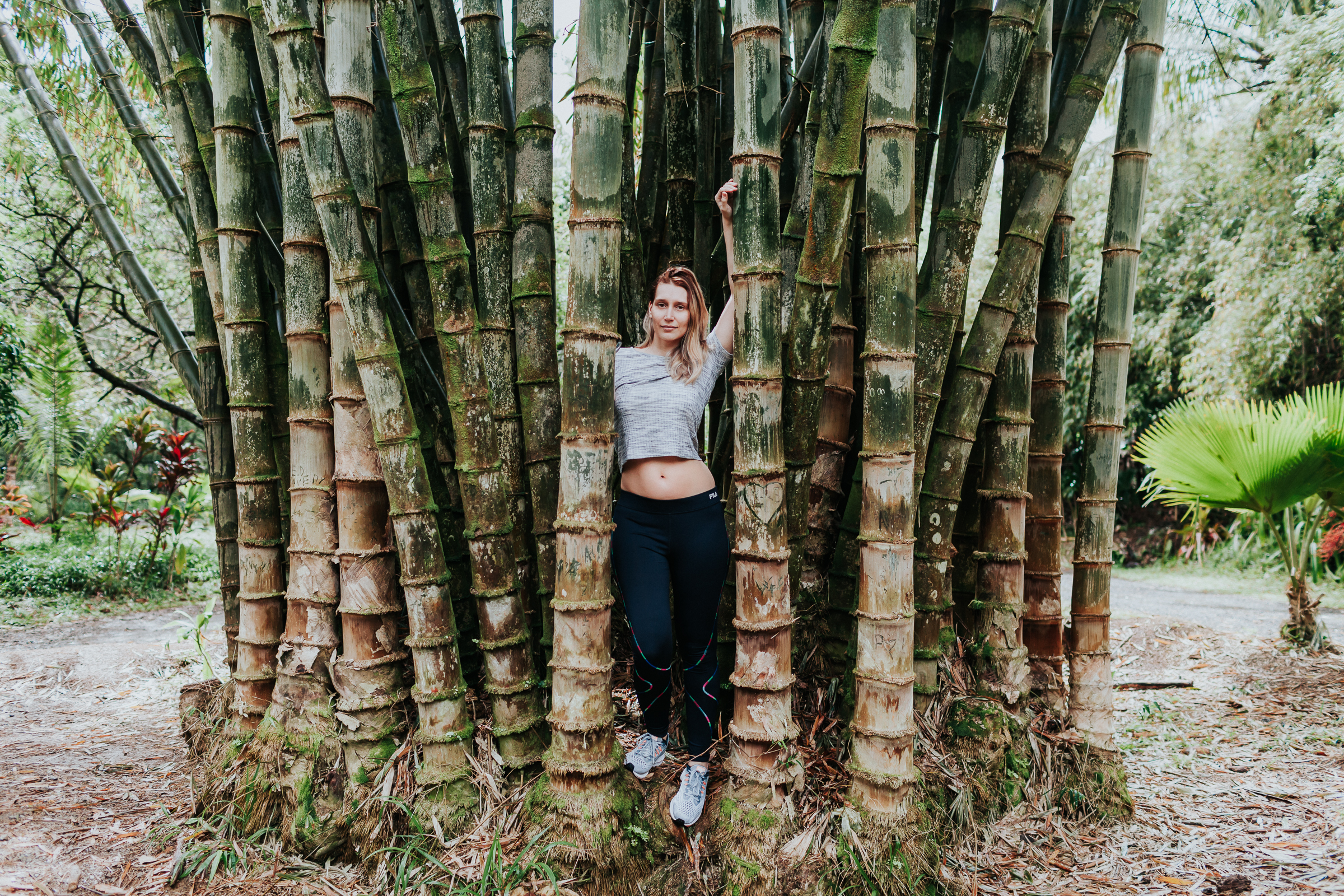 Mandatory Bamboo photos on out hike down to Twin Falls