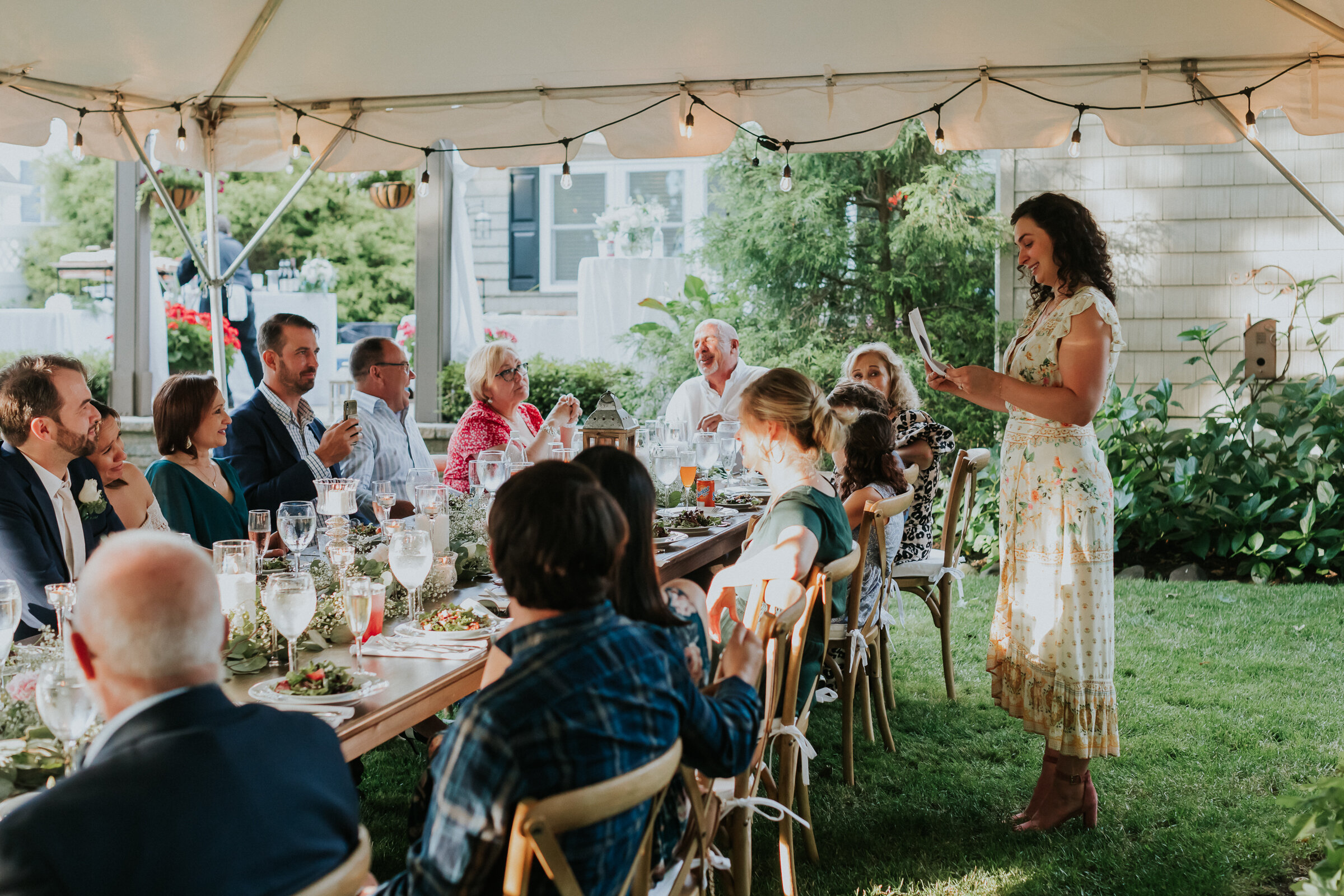Lyndsay and Dan were one of the brave ones who decided to downsize and reminded us all that backyard weddings can be awesome!